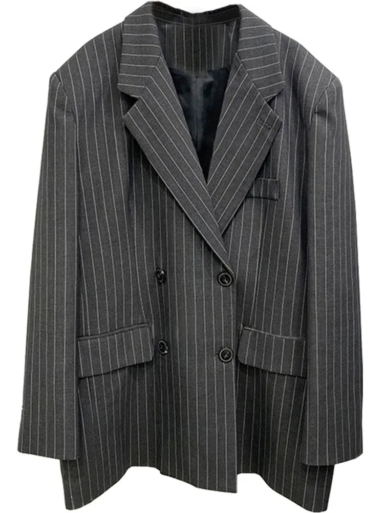 STRIPED GRAY BLAZER