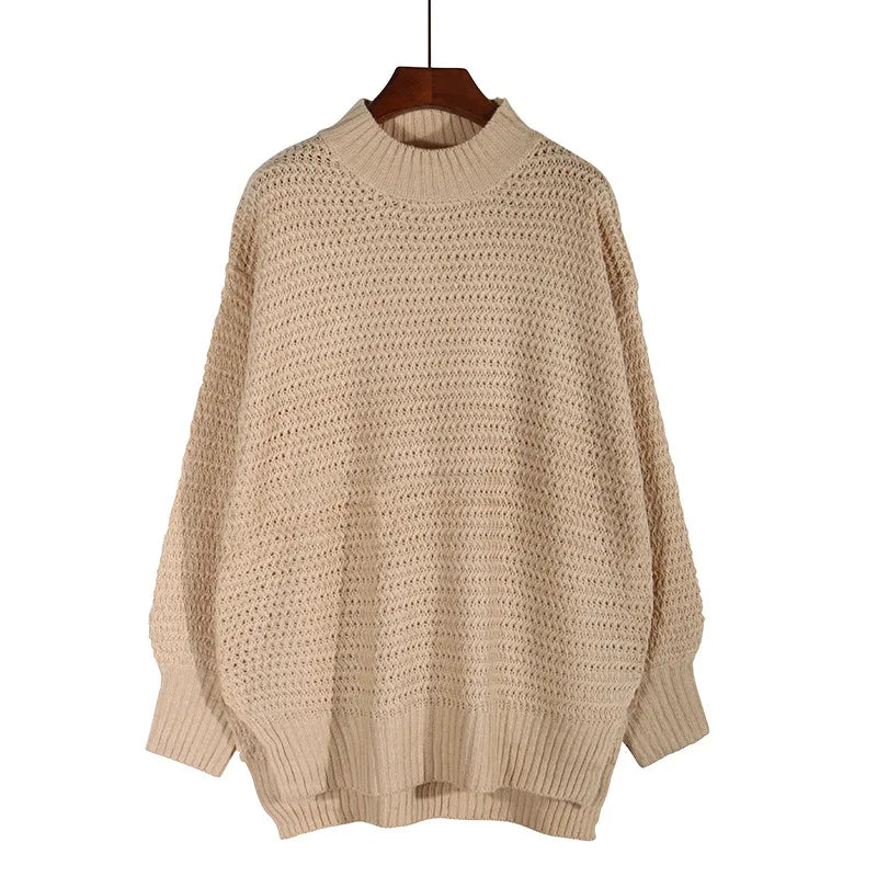 MOCK NECK CASUAL PULLOVER