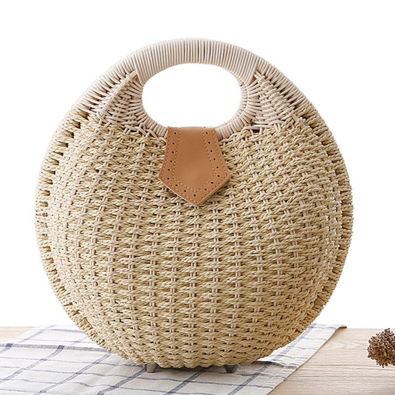 SHELL ROUND WICKER