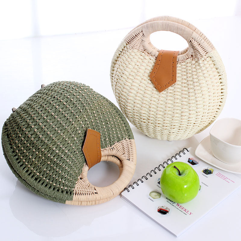 SHELL ROUND WICKER