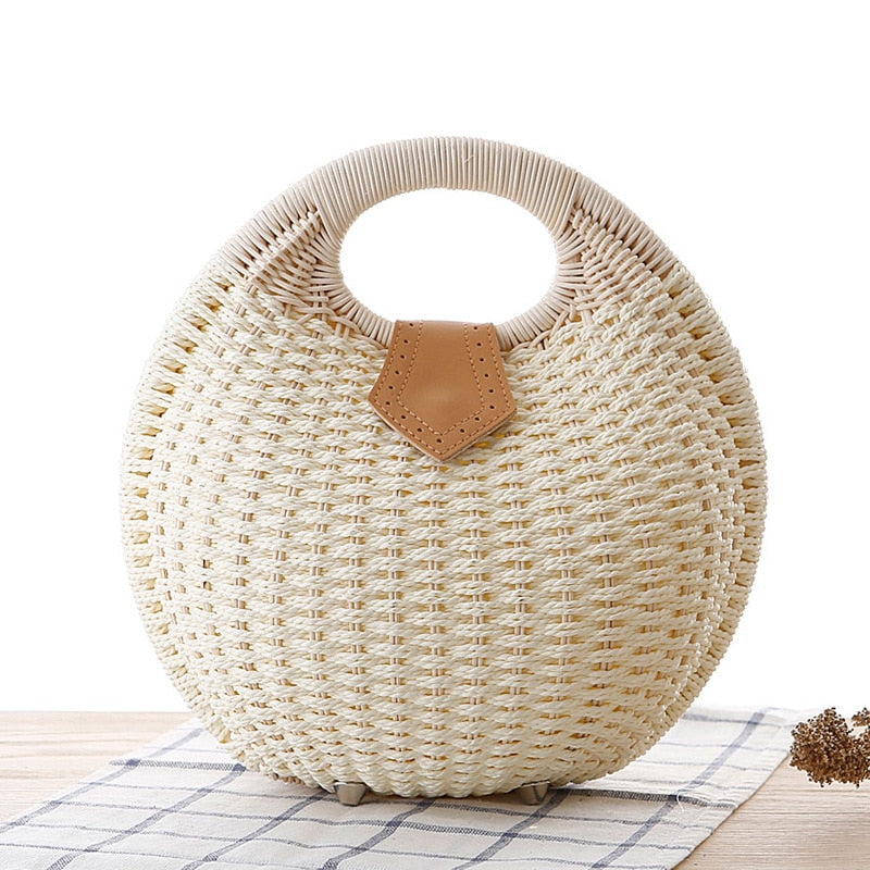 SHELL ROUND WICKER