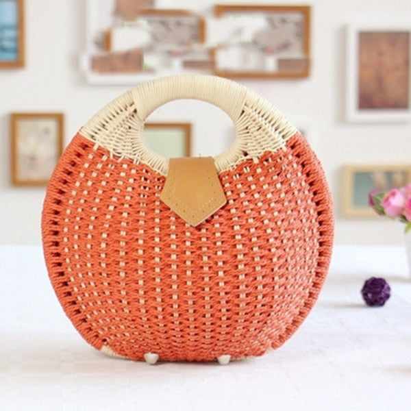 SHELL ROUND WICKER