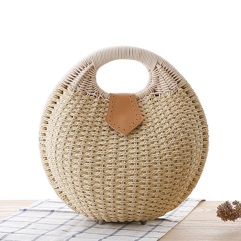 SHELL ROUND WICKER