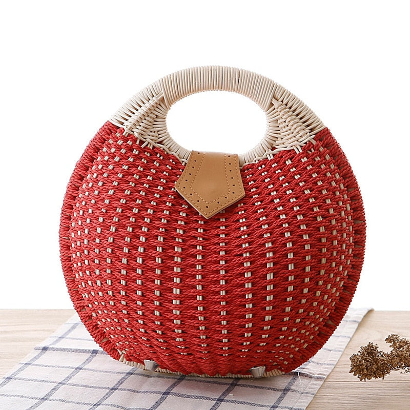 SHELL ROUND WICKER