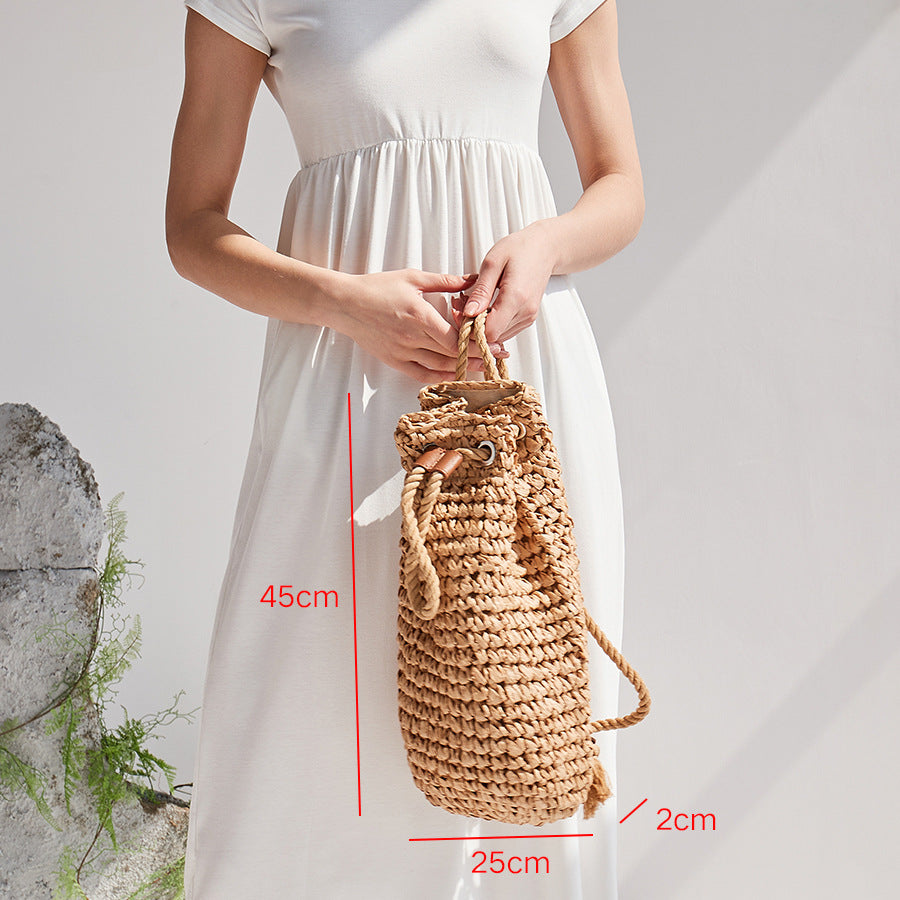 STRAW BACKPACK